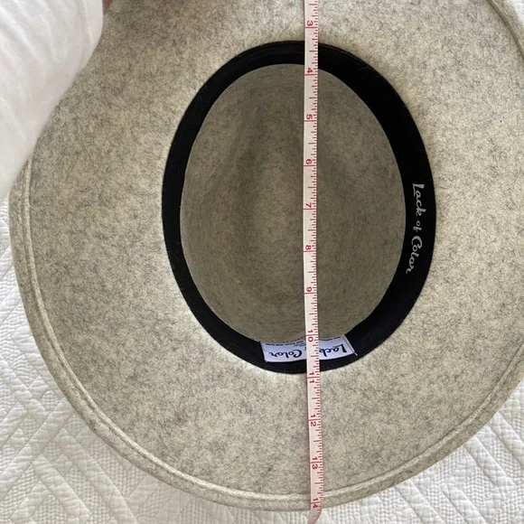 Lack of Color Gray Mack Hat Fedora Small Wide Brim Lack Of Color | Accessories | Lack Of Color The Mack Grey  main image 2